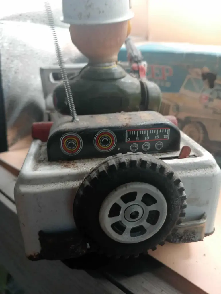 MP Jeep – Vintage 1960s – Mystery Action – Rare avec boîte !