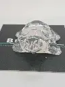 Petite tortue en verre transparent