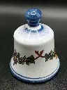 Petite cloche en céramique peinte à la main