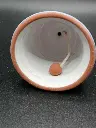 Petite cloche en céramique peinte à la main