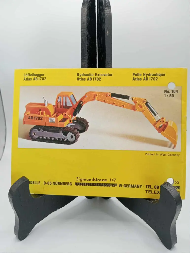 Catalogue NZG Modelle – Modèles réduits de machines de chantier – Édition vintage