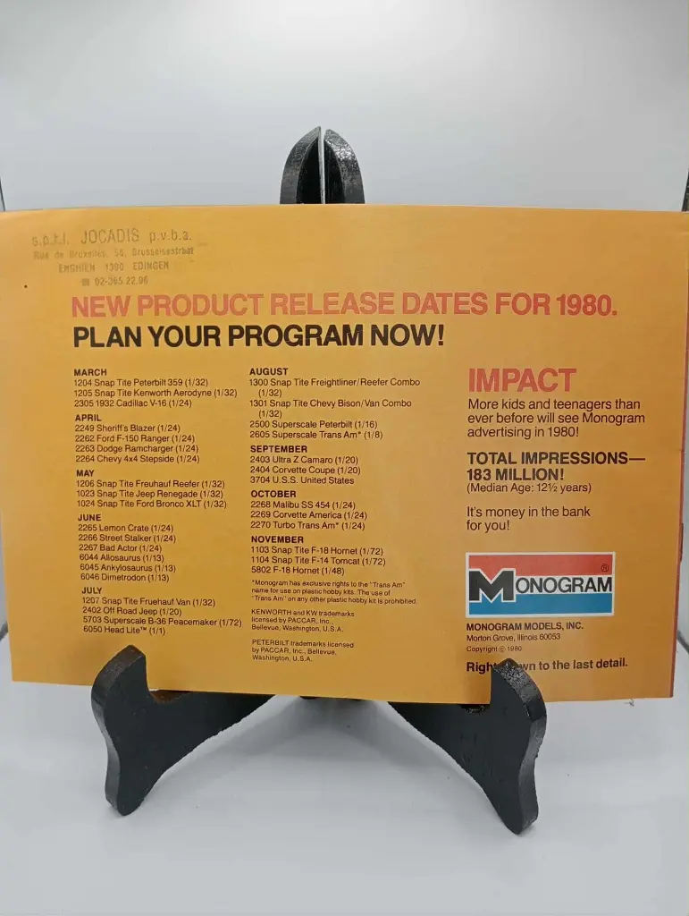 Catalogue Monogram "IMPACT" – Édition 1980 – Maquettes & kits hobby