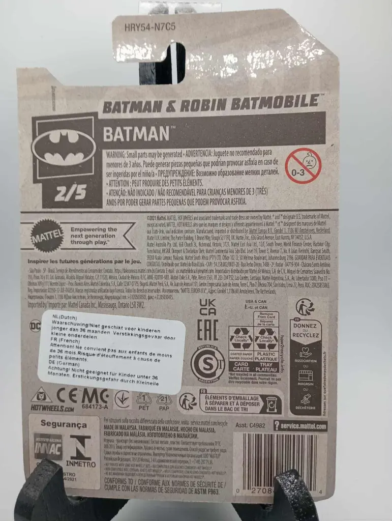 Hot Wheels Batmobile – Série Batman & Robin – Sous blister