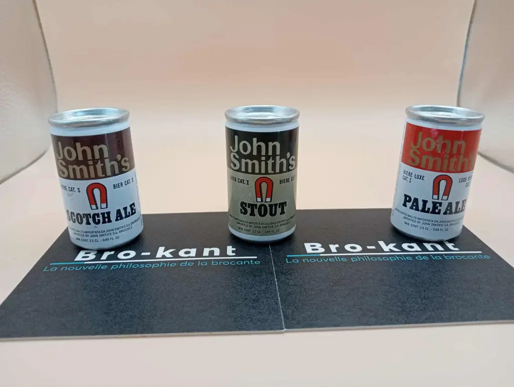 Lot de 3 mini cannettes décoratives – John Smith’s – Pale Ale, Stout & Scotch Ale