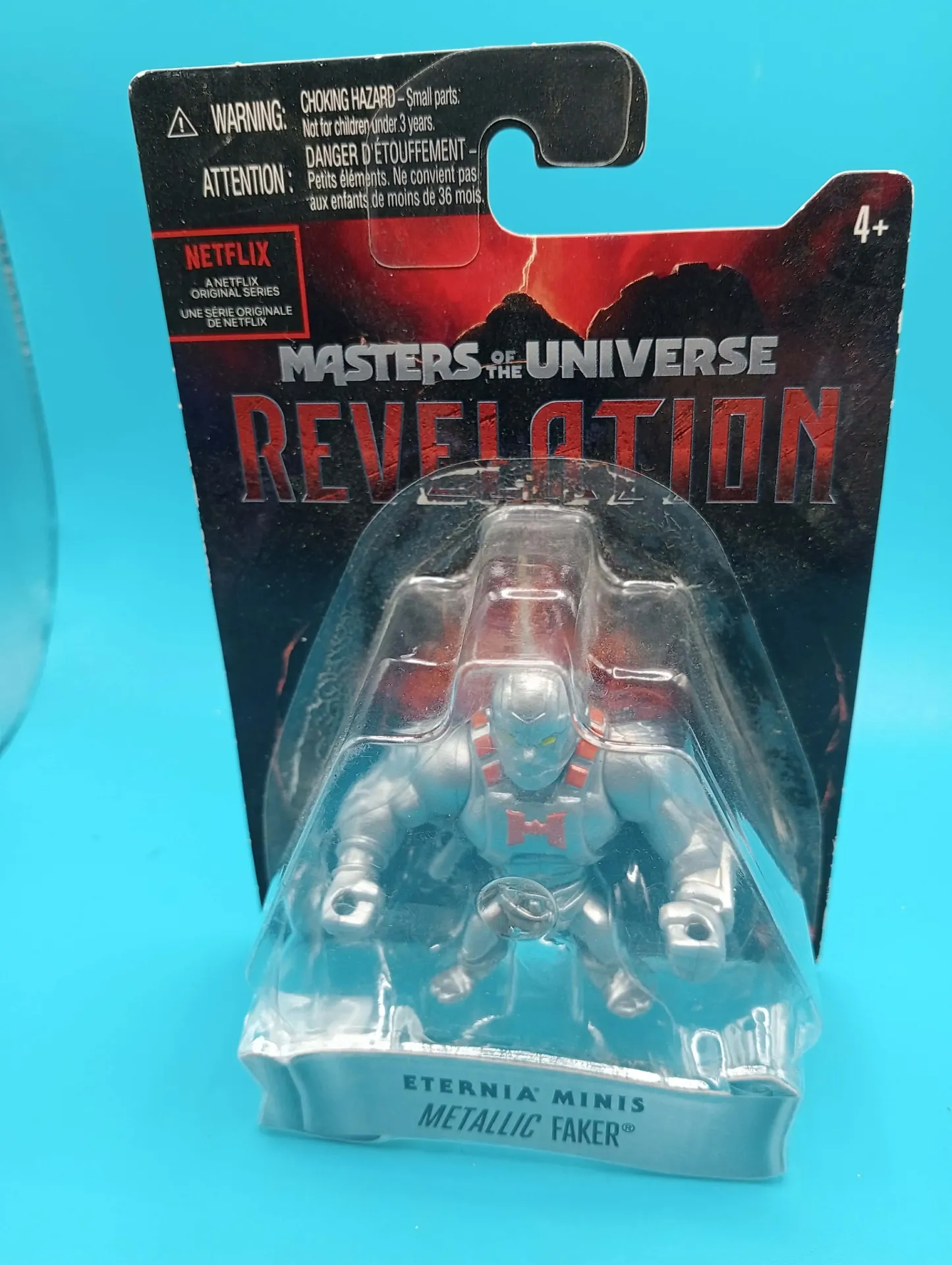 Eternia Minis Metallic Faker – Mini figura MOTU Revelation – Mattel – sigillata