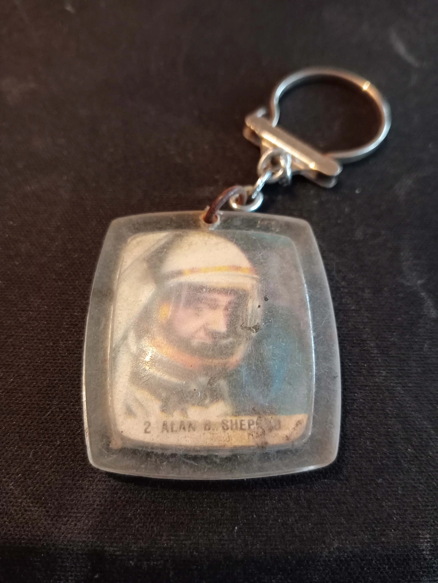 BN-Schlüsselanhänger Super Casse-Croûte – Alan B. Shepard Nr. 2 – Vintage