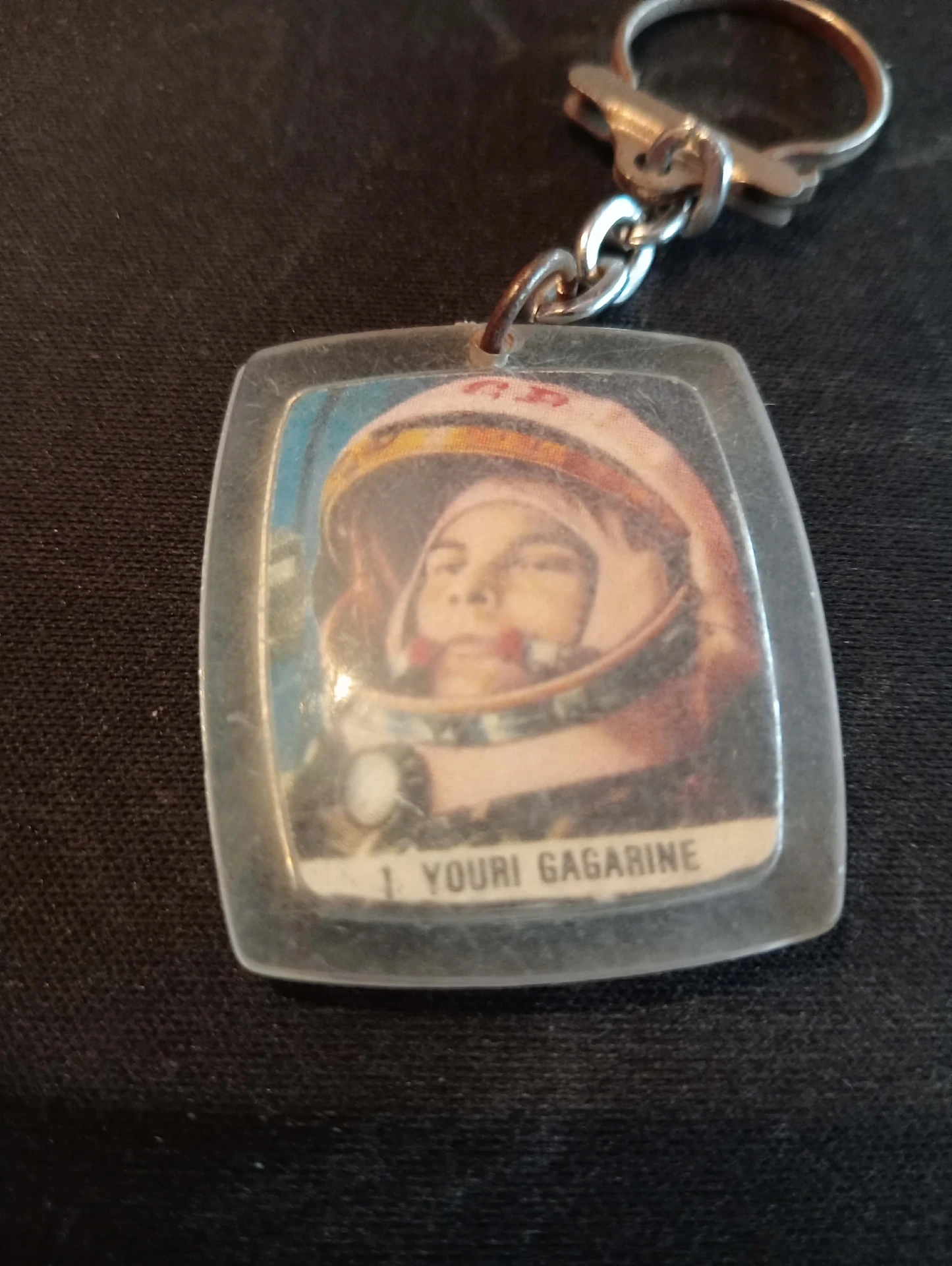 BN-sleutelhanger Super Casse-Croûte – Yuri Gagarin nr. 1 – vintage