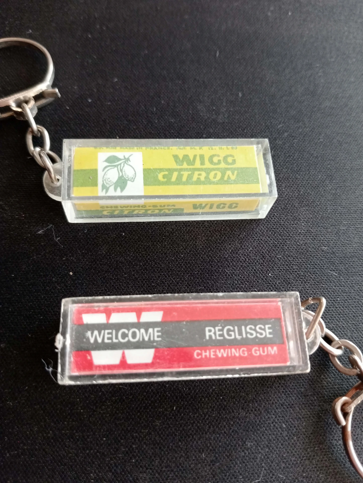 Porta-chaves vintage chiclete WICO & WELCOME – Anos 60 publicidade