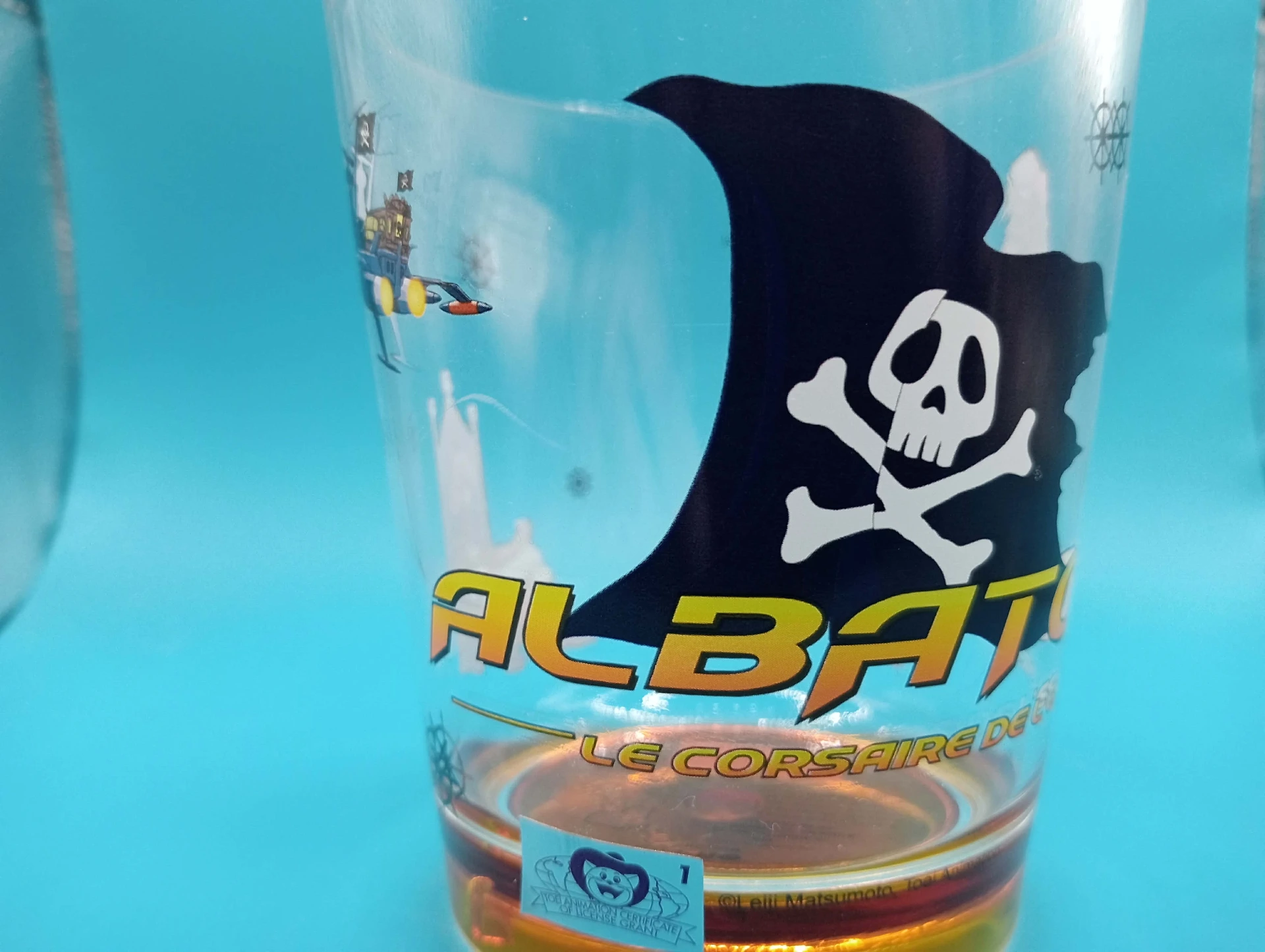 Copo ilustrado Albator / Captain Harlock