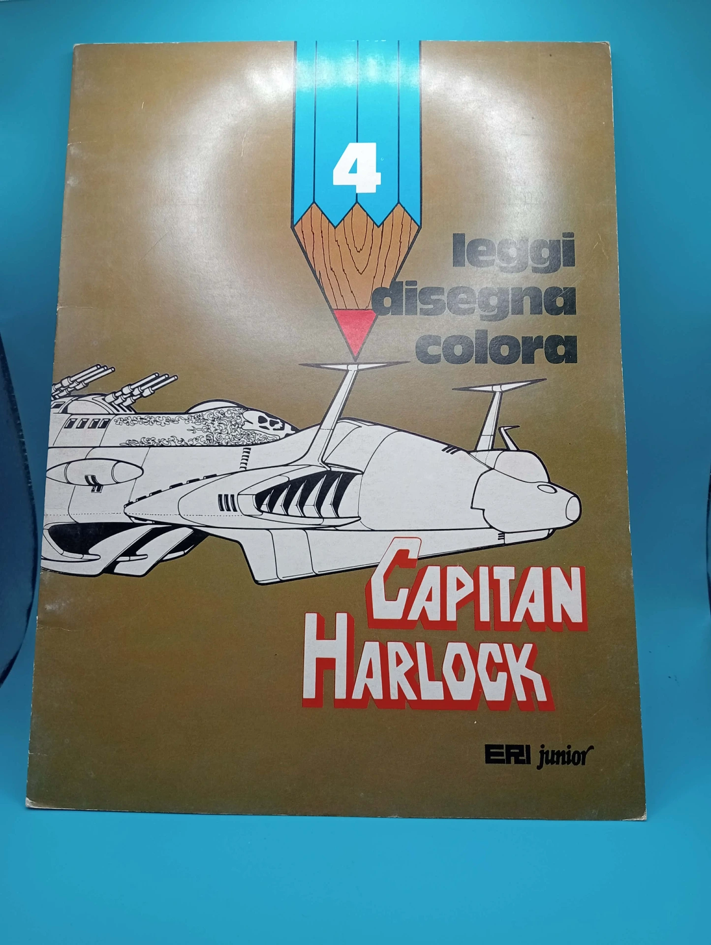 Capitan Harlock livro de atividades nº4 ERI Junior 1994 – Estado impecável