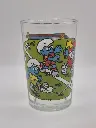 Verre schtroumpfs Bénédictin 1990 - match de football