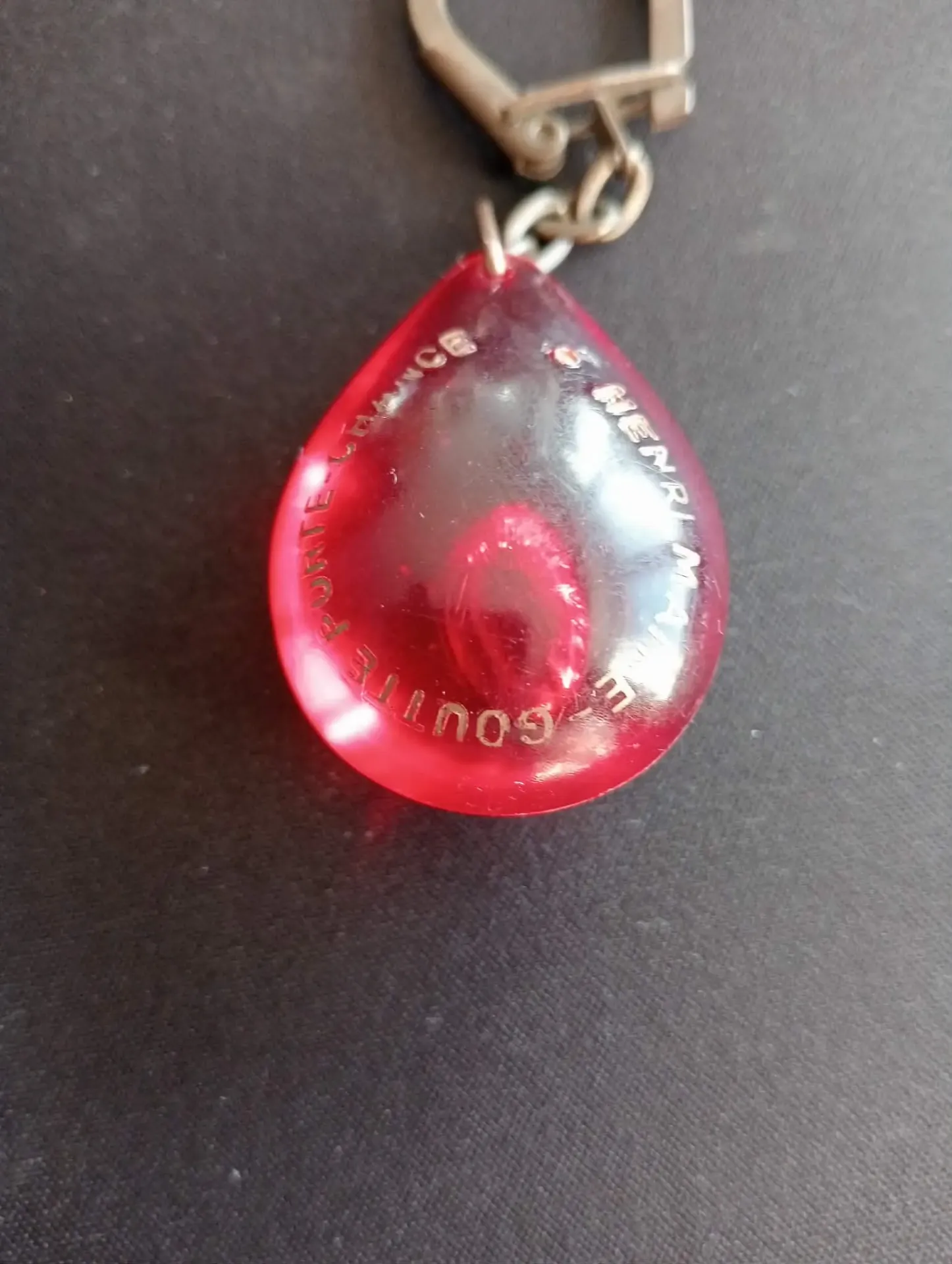 Henri Maire lucky drop keychain – Vintage promotional