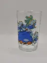 Smurfs glass with dragon