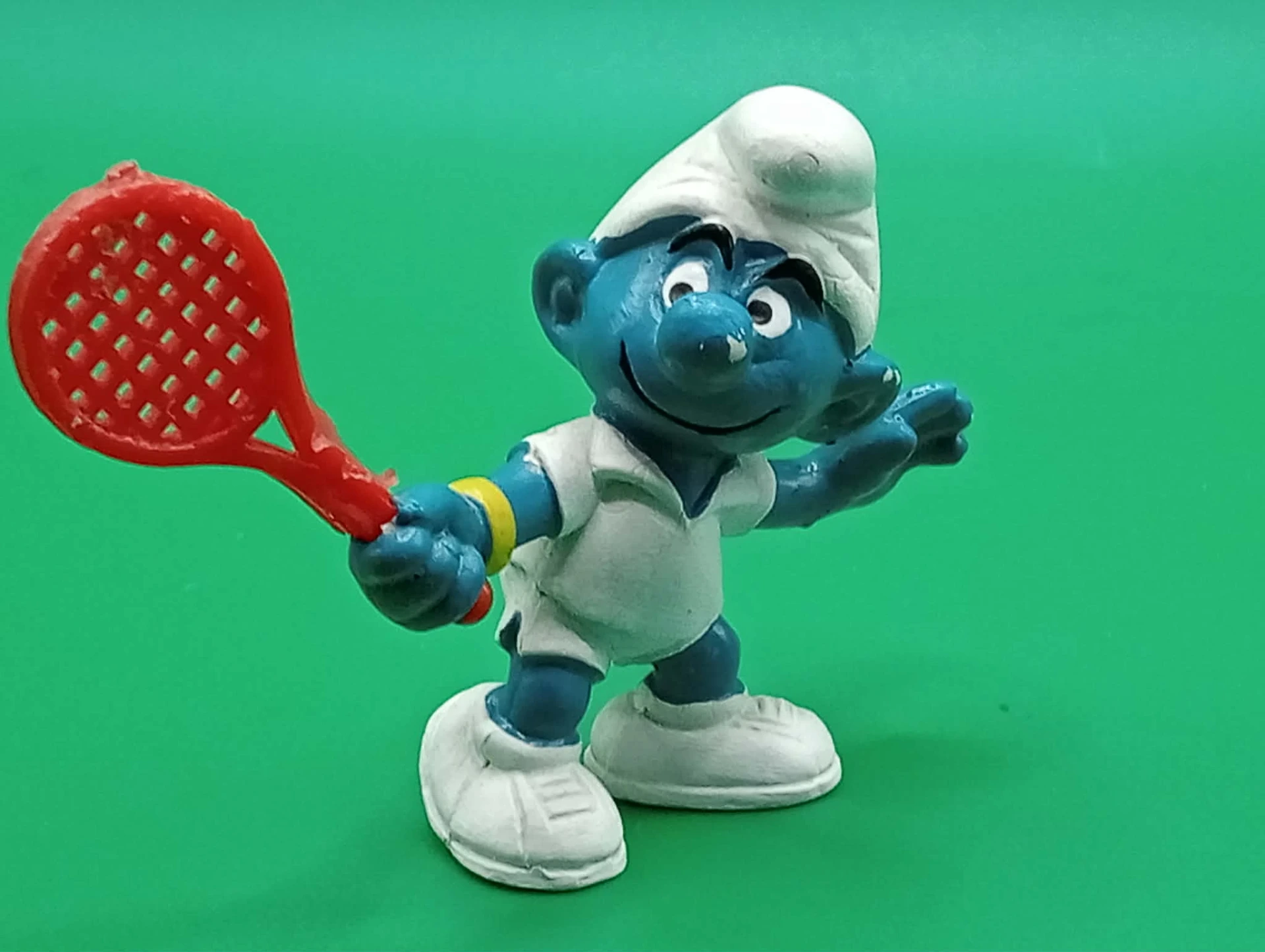 Schtroumpf joueur de tennis vintage – Schleich W. Germany