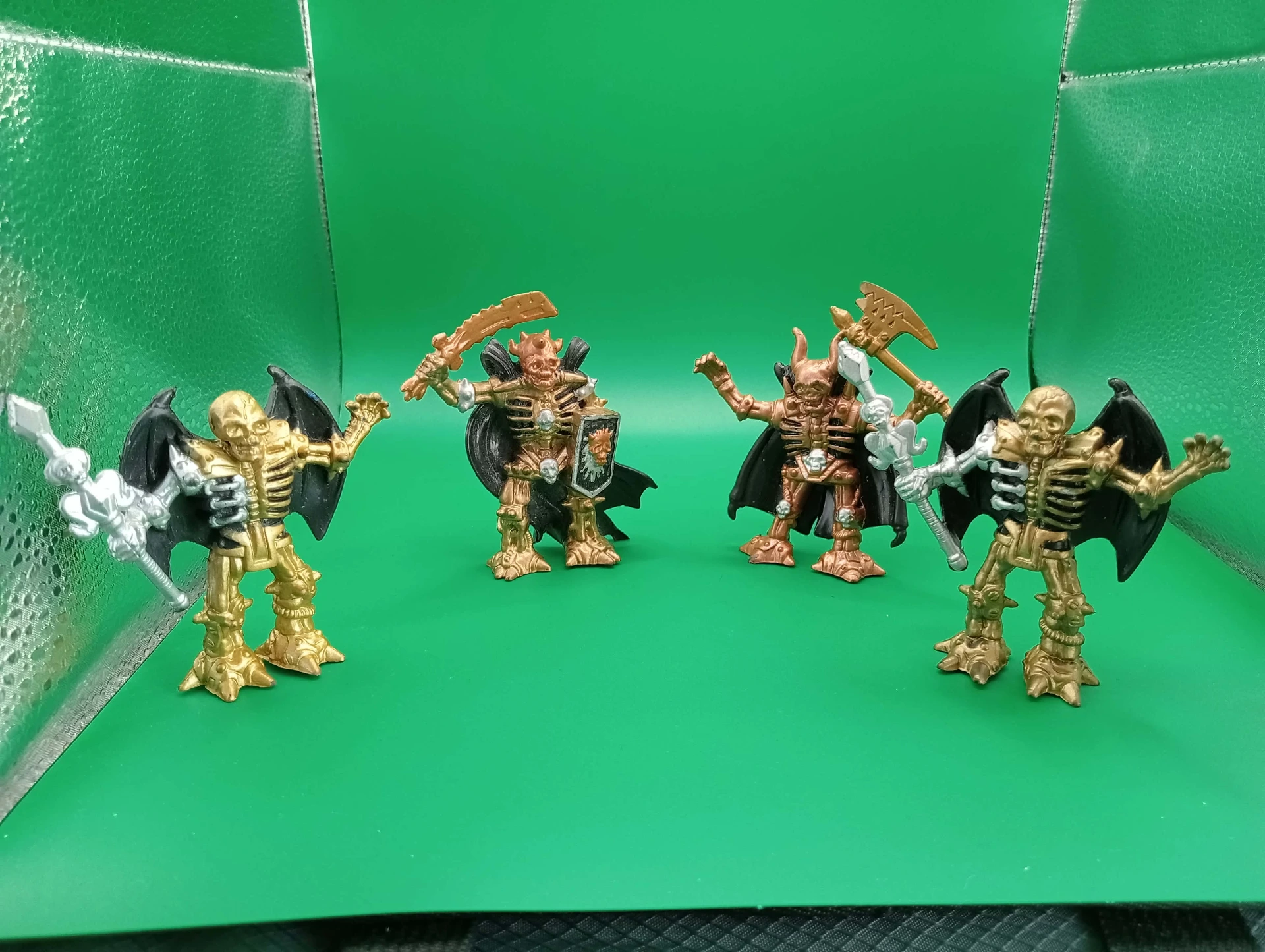 Lote de 4 Chap Mei Skeleton Warriors 1994 – Esqueletos alados 7 cm