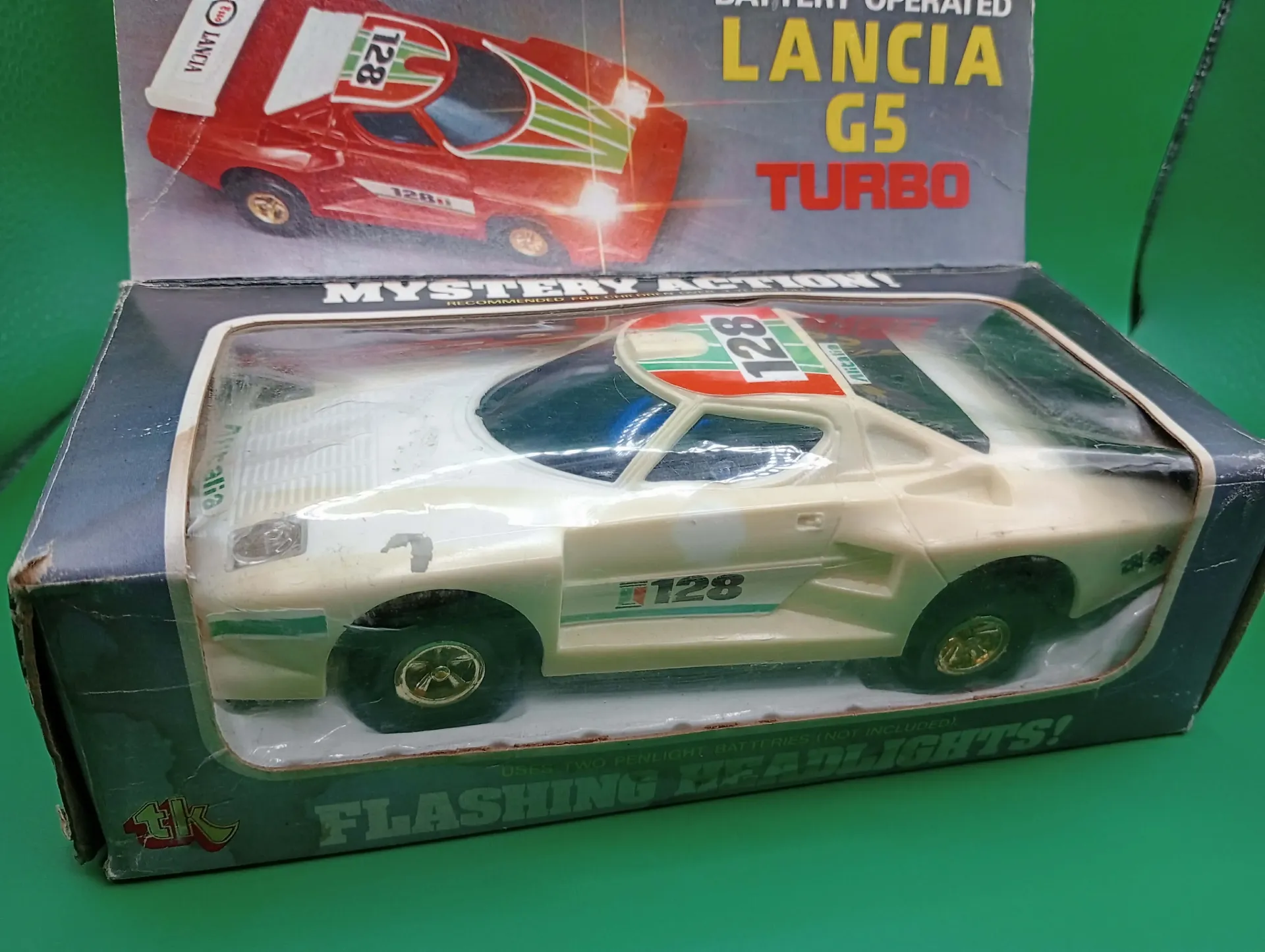 Lancia G5 Turbo Batterie-Spielzeugauto Vintage – Originalverpackung 70er/80er