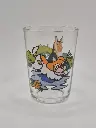 Verre Arcoroc - 2 chiens clairs