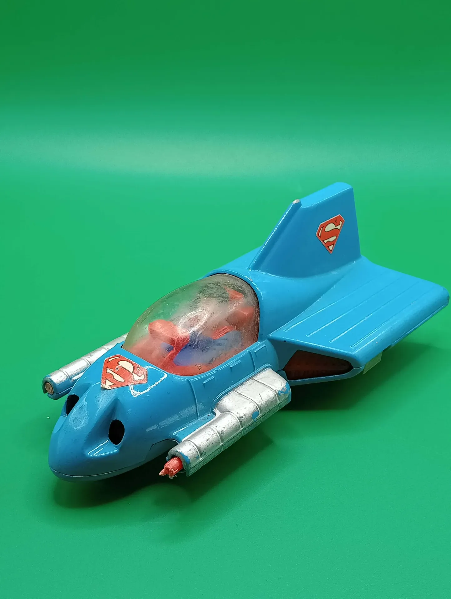 Corgi Supermobile Superman — jouet die‑cast vintage bleu