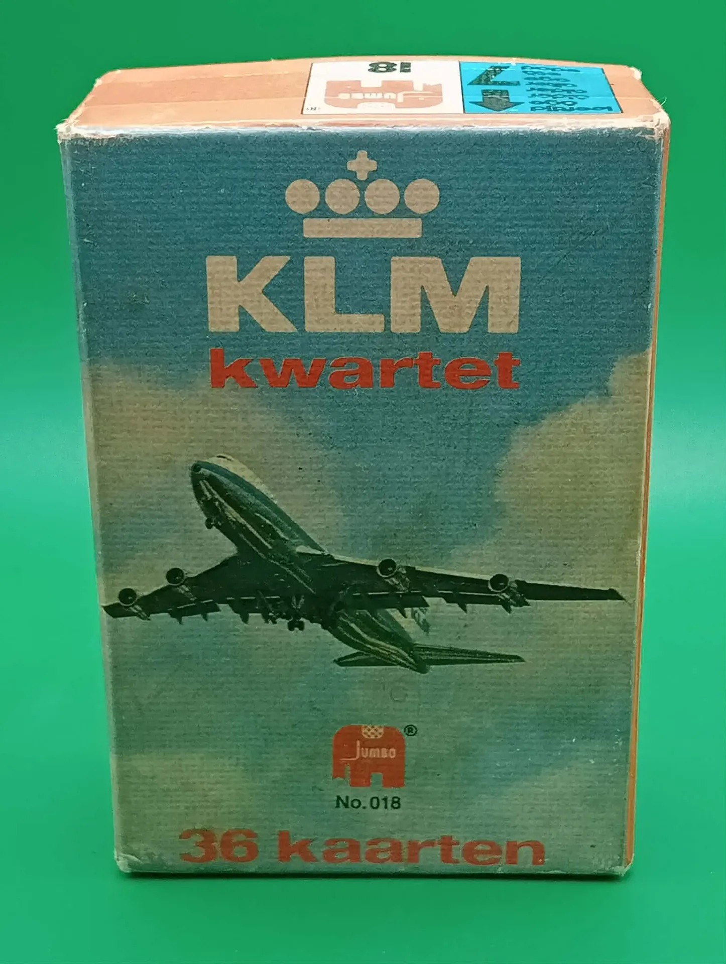 KLM Quartett (Jumbo) — KLM Luftfahrt-Kartenspiel — 32 Karten