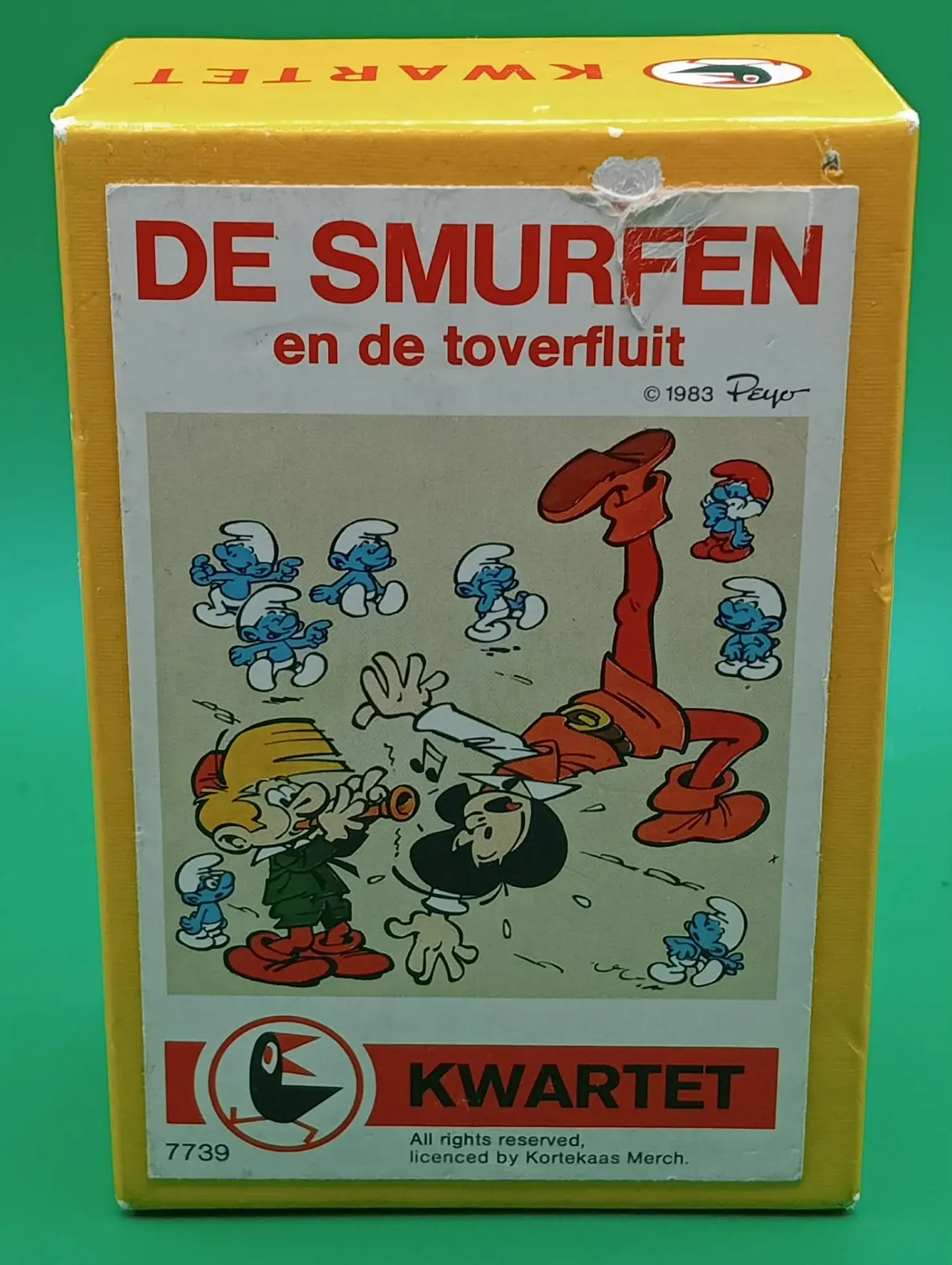The Smurfs and the Magic Flute — Quartet/Kwartet card game — ©1983 Peyo — Ref. 7739