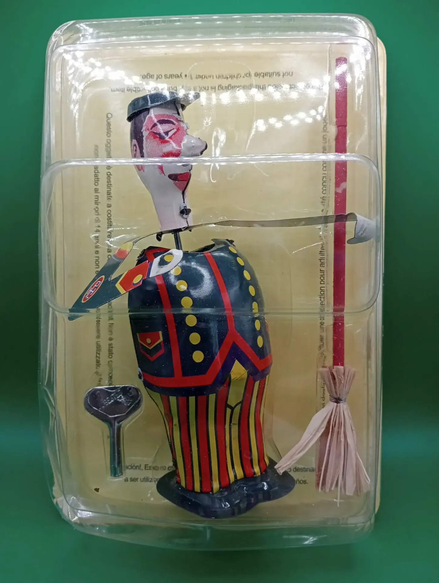 Balayeur 1933 – Jouet mécanique vintage – Reproduction à clé