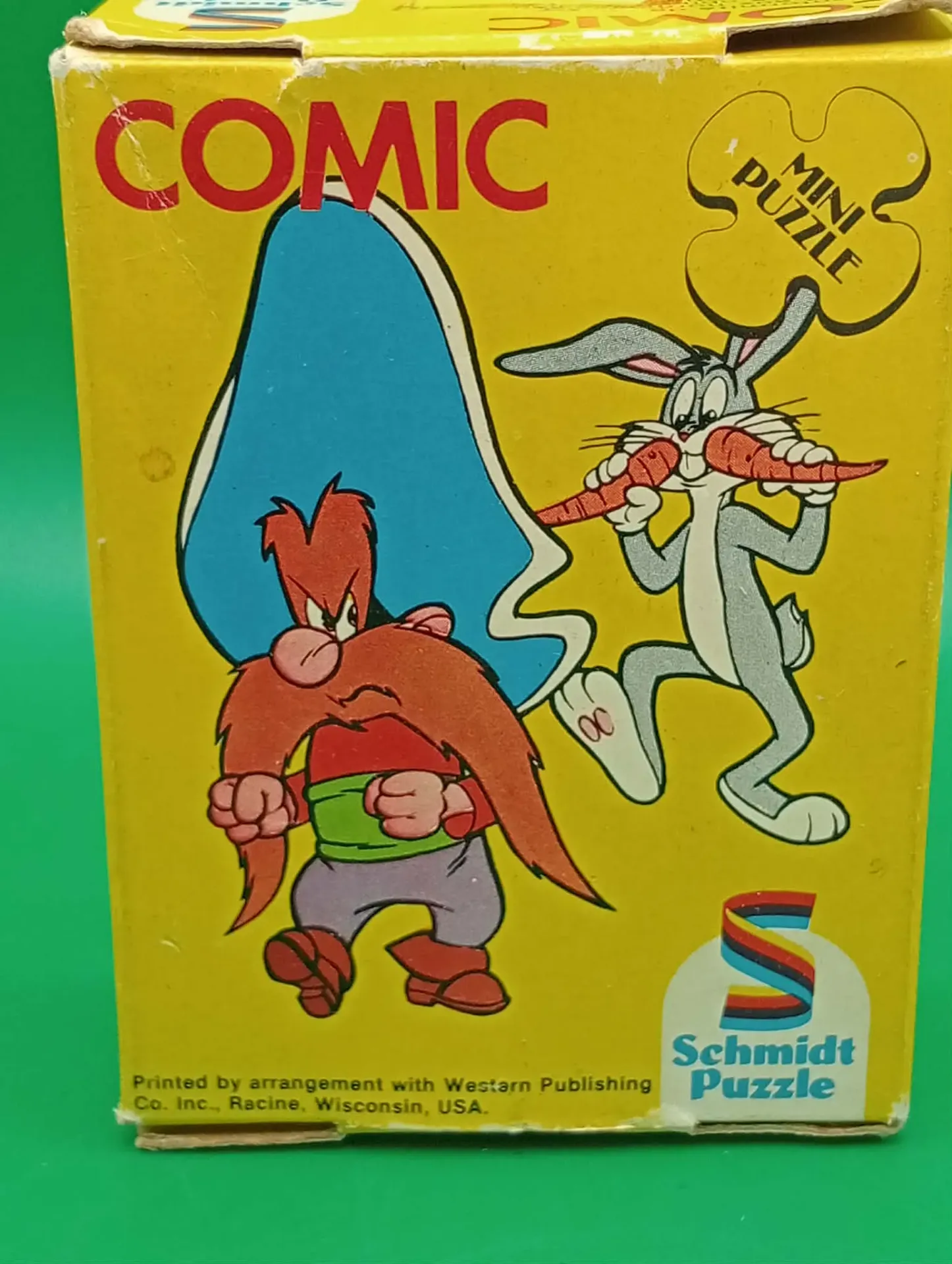 Mini rompecabezas Looney Tunes 1981 – Yosemite Sam & Bugs Bunny – Schmidt – Completo