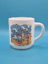 Tasse schtroumpfs Bénédictin 1989 - inauguration de la fête foraine