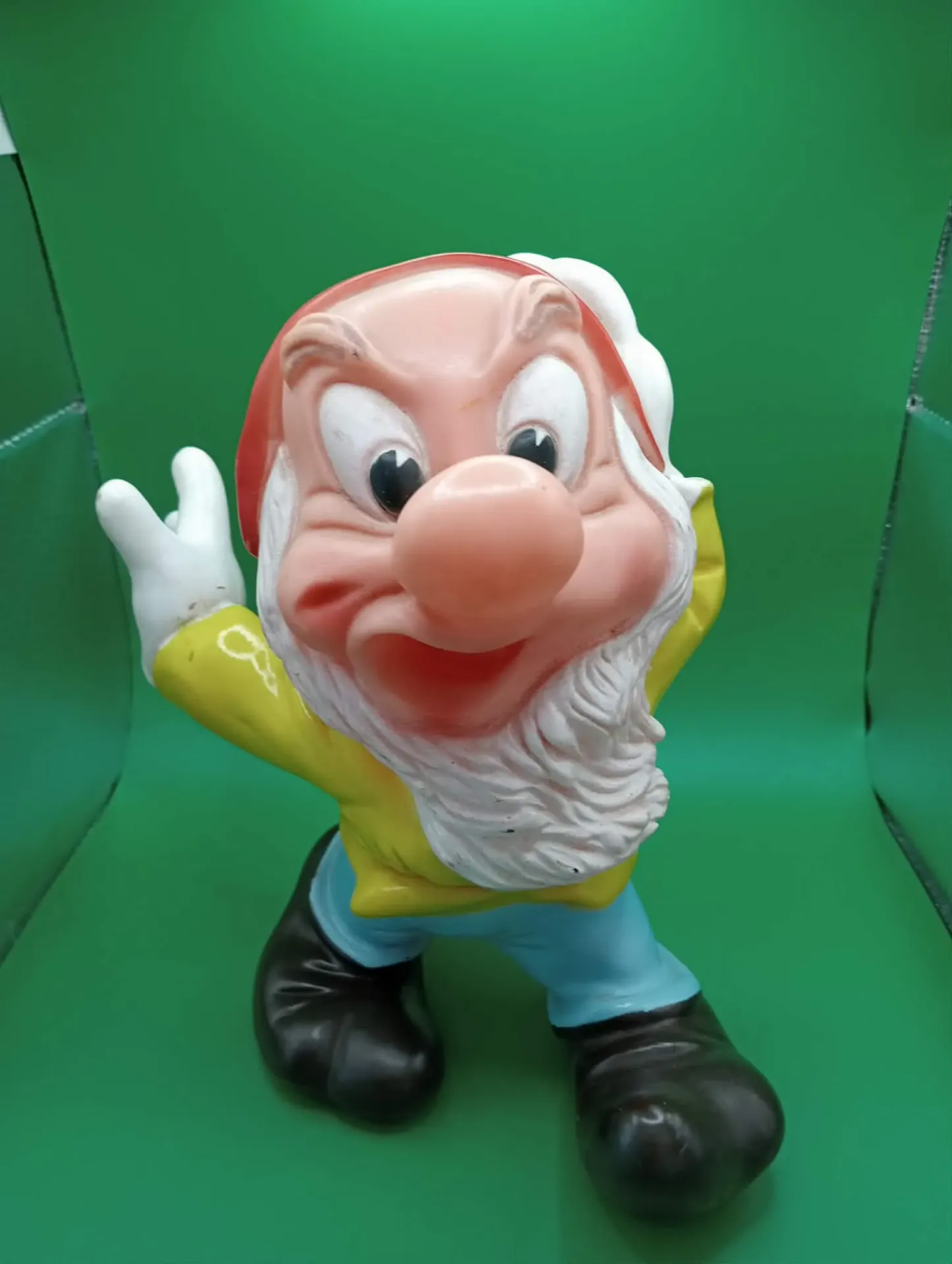Brontolo – Walt Disney Productions (Fisher‑Price, anni ’70/’80) – Figura vintage