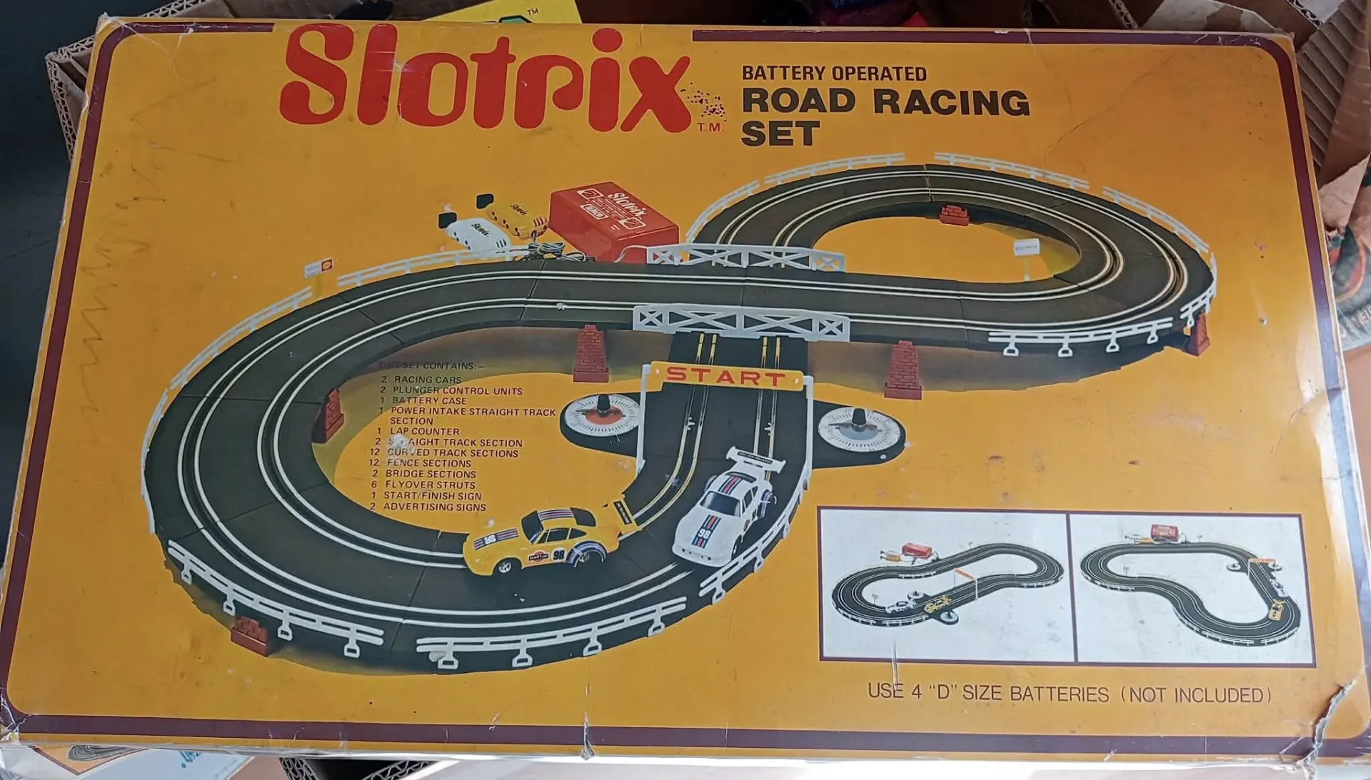 Slotrix – Circuit Routier Électrique Vintage – Battery Operated