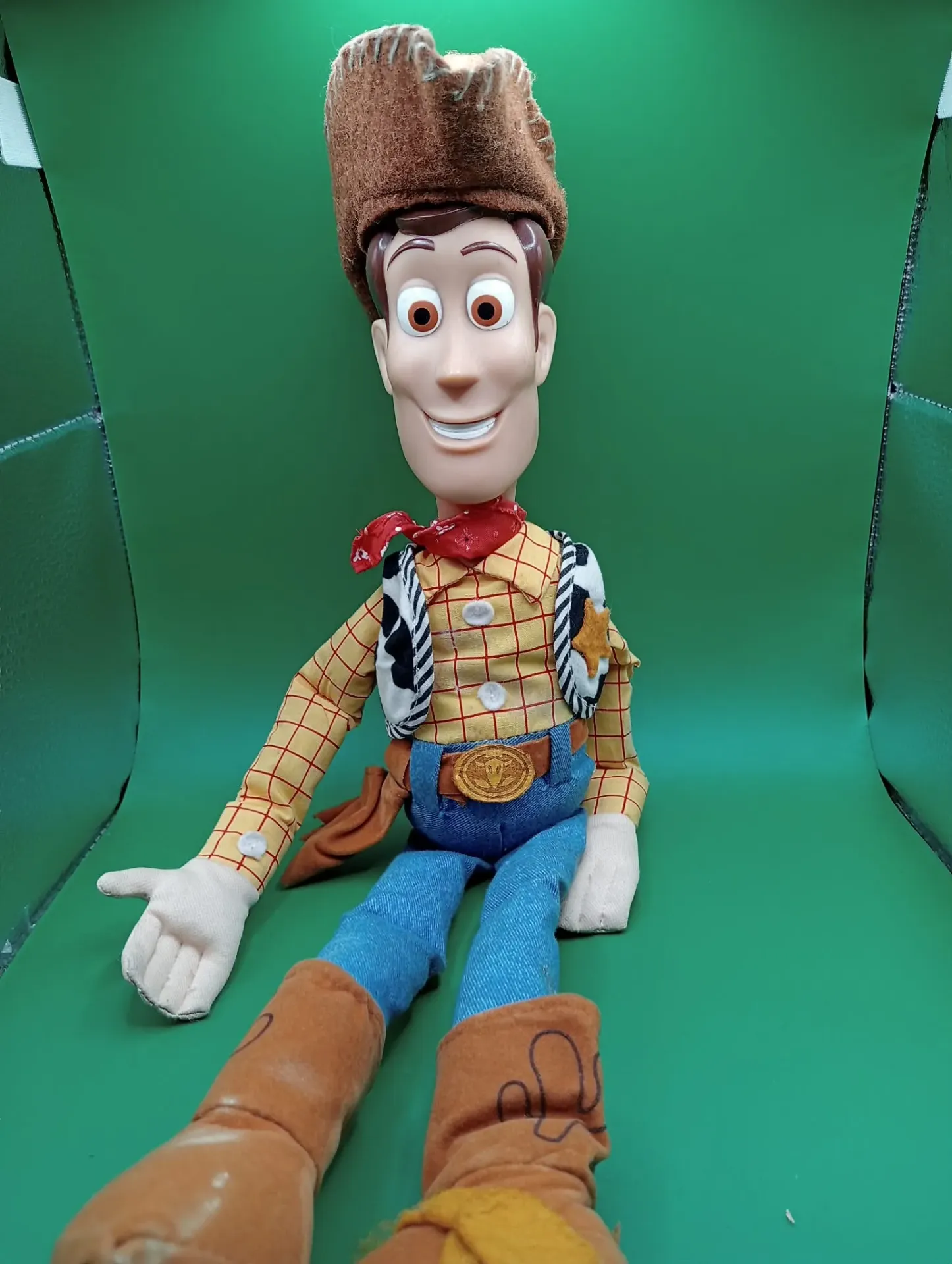 Woody Toy Story – Applause Disney/Pixar – Boneco de tecido – Falta esporão – Como está