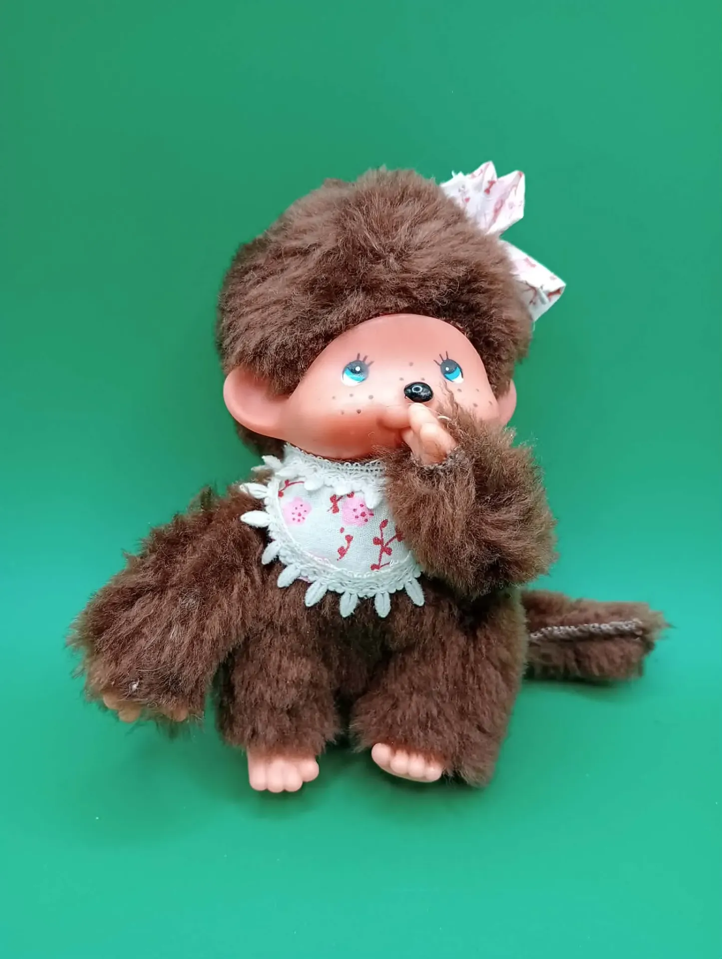 Monchhichi / Kiki – Fille – 12 cm – Sekiguchi – Tenue fleurie