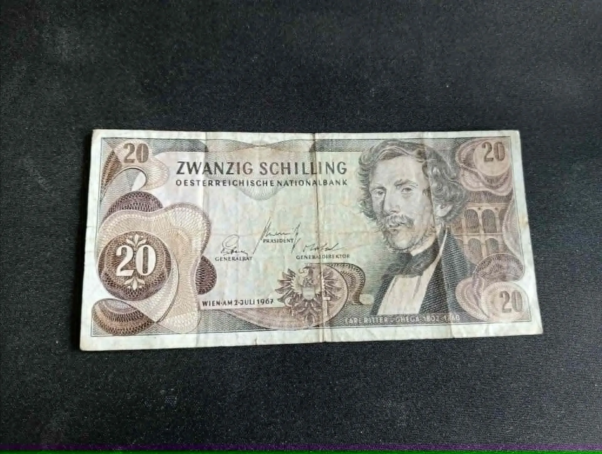 Banconota 20 Scellini – Austria 1967 – Moritz Daffinger