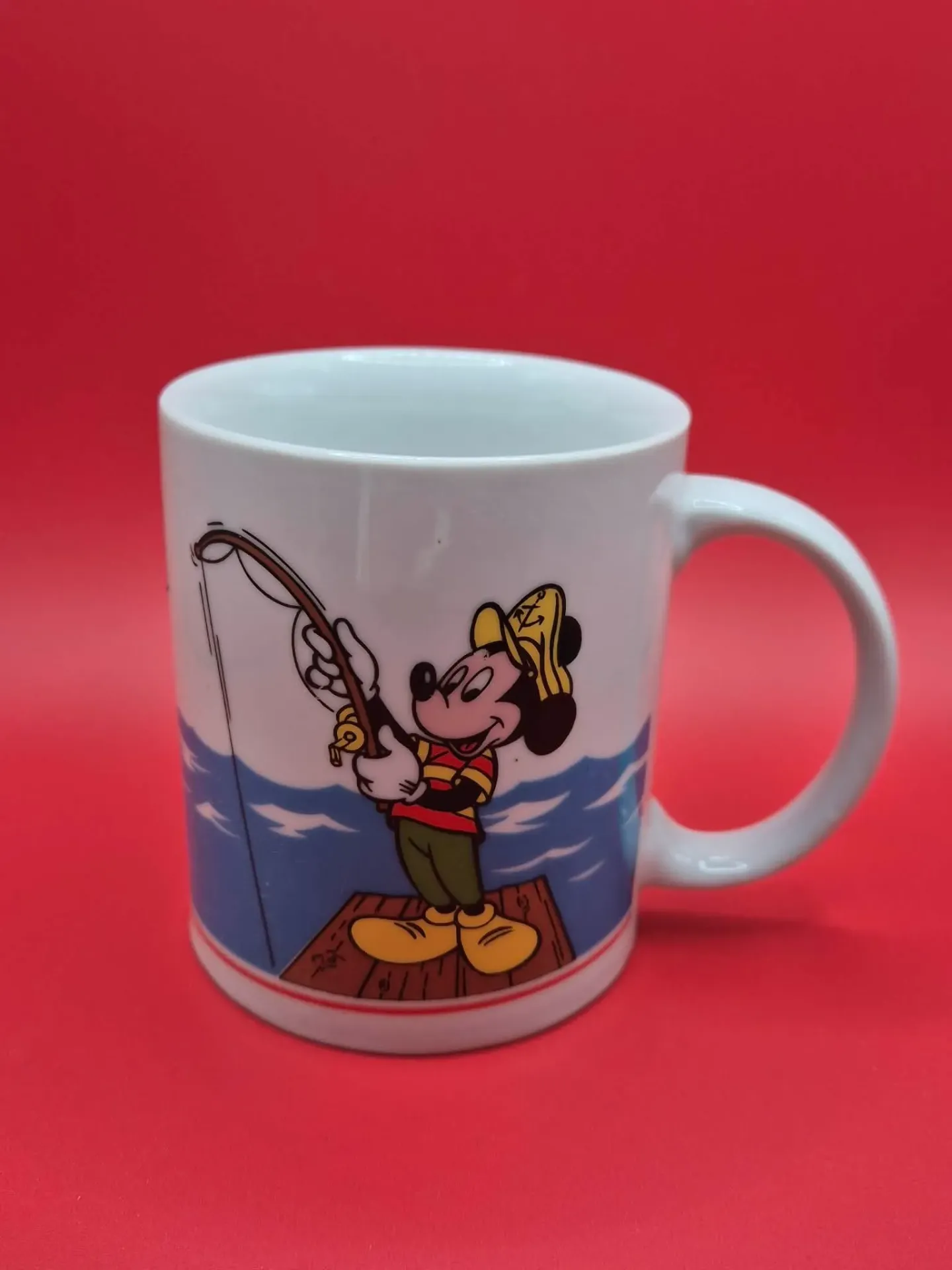 Mug Mickey Mouse pêcheur – Findus – Vintage