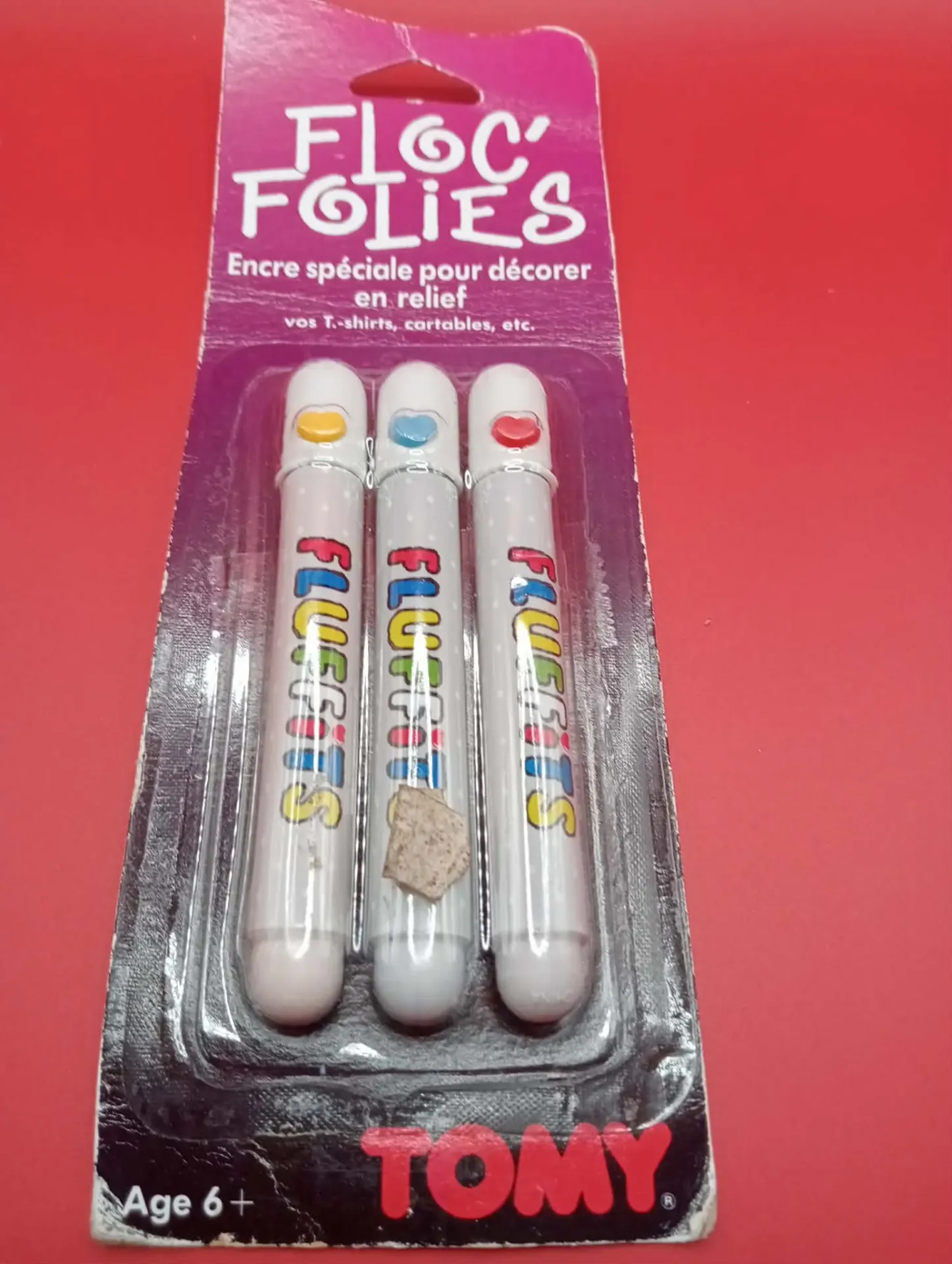 Tomy Fluffits Floc' Folies 3D-Stifte Set – 1990er