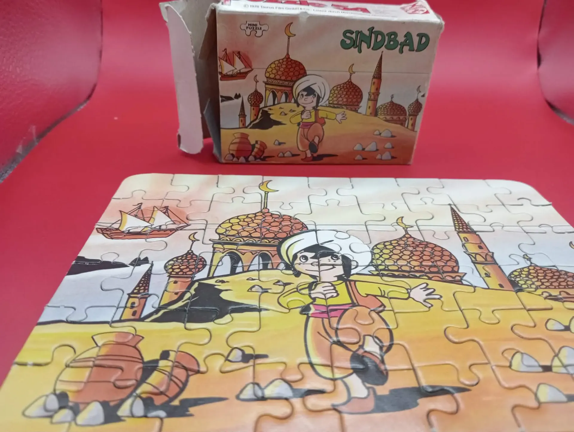 Mini-puzzle 54 piezas Sindbad el Marino FX Schmid – Años 1970
