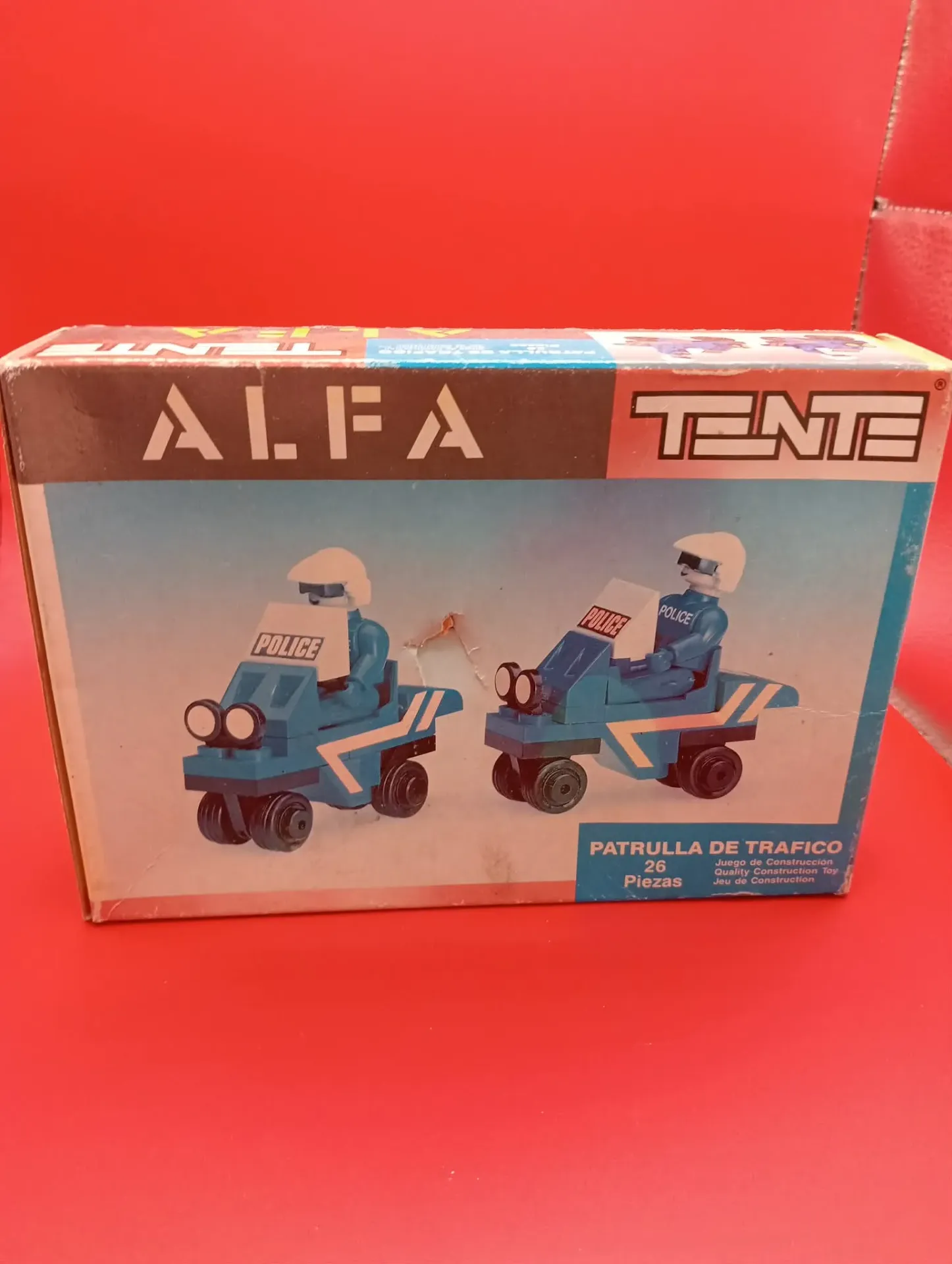 TENTE ALFA – Traffic Patrol – Vintage Construction Set – Ref. 0369 – 26 Pieces