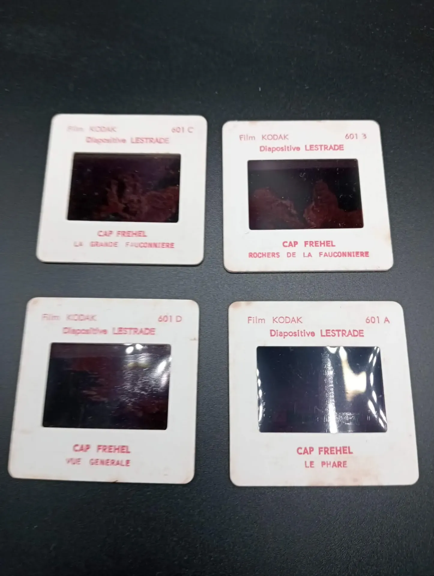 Lot de 4 Diapositives Cap Fréhel Film Kodak Lestrade