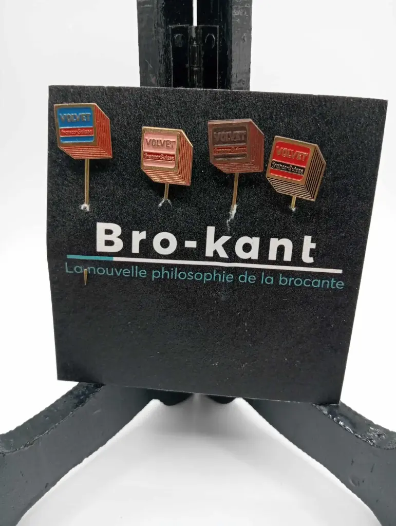 Lot de 4 épinglettes Volvet