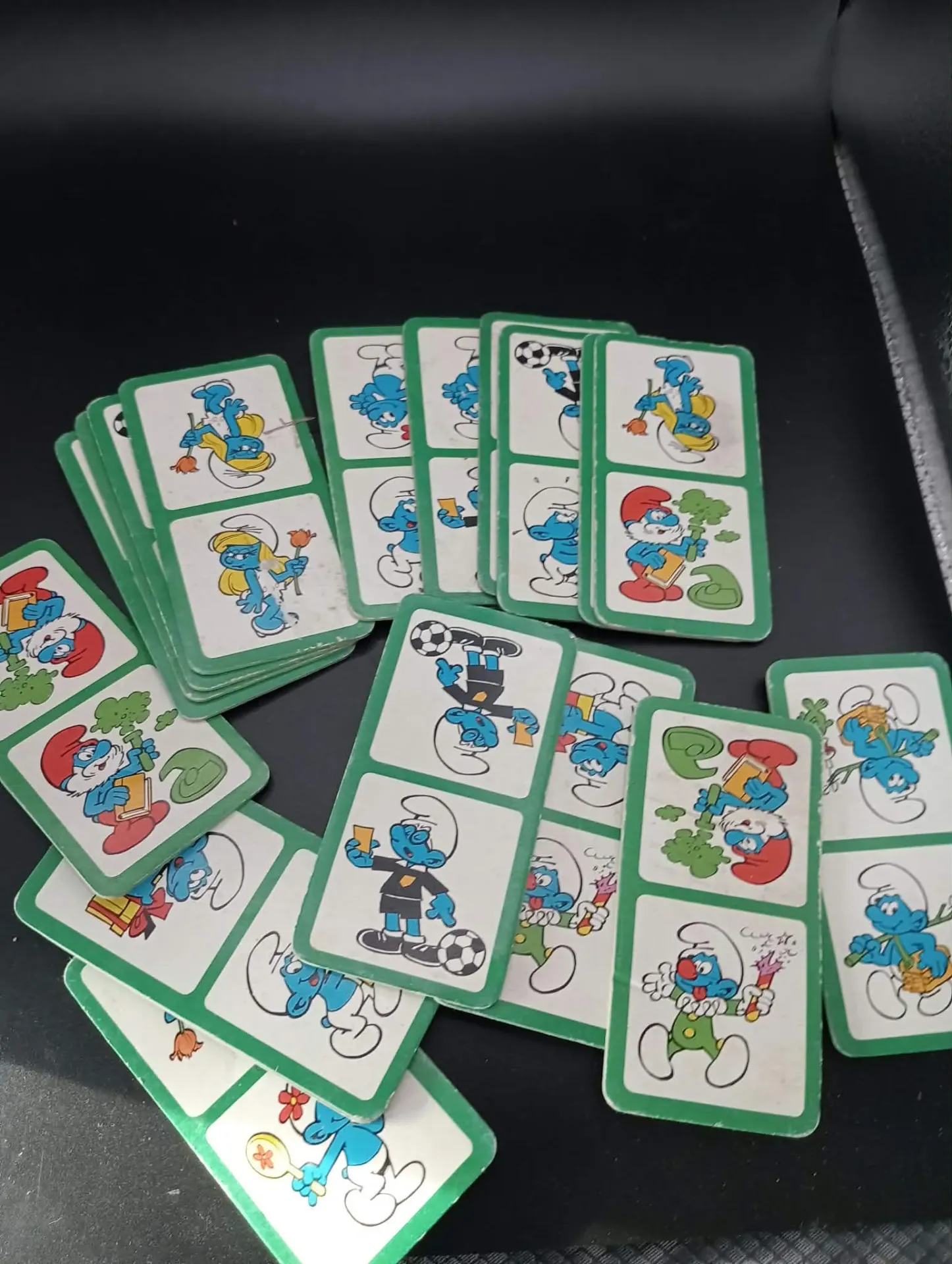 Dominó dos Smurfs Ravensburger 1983 Incompleto 18 de 36