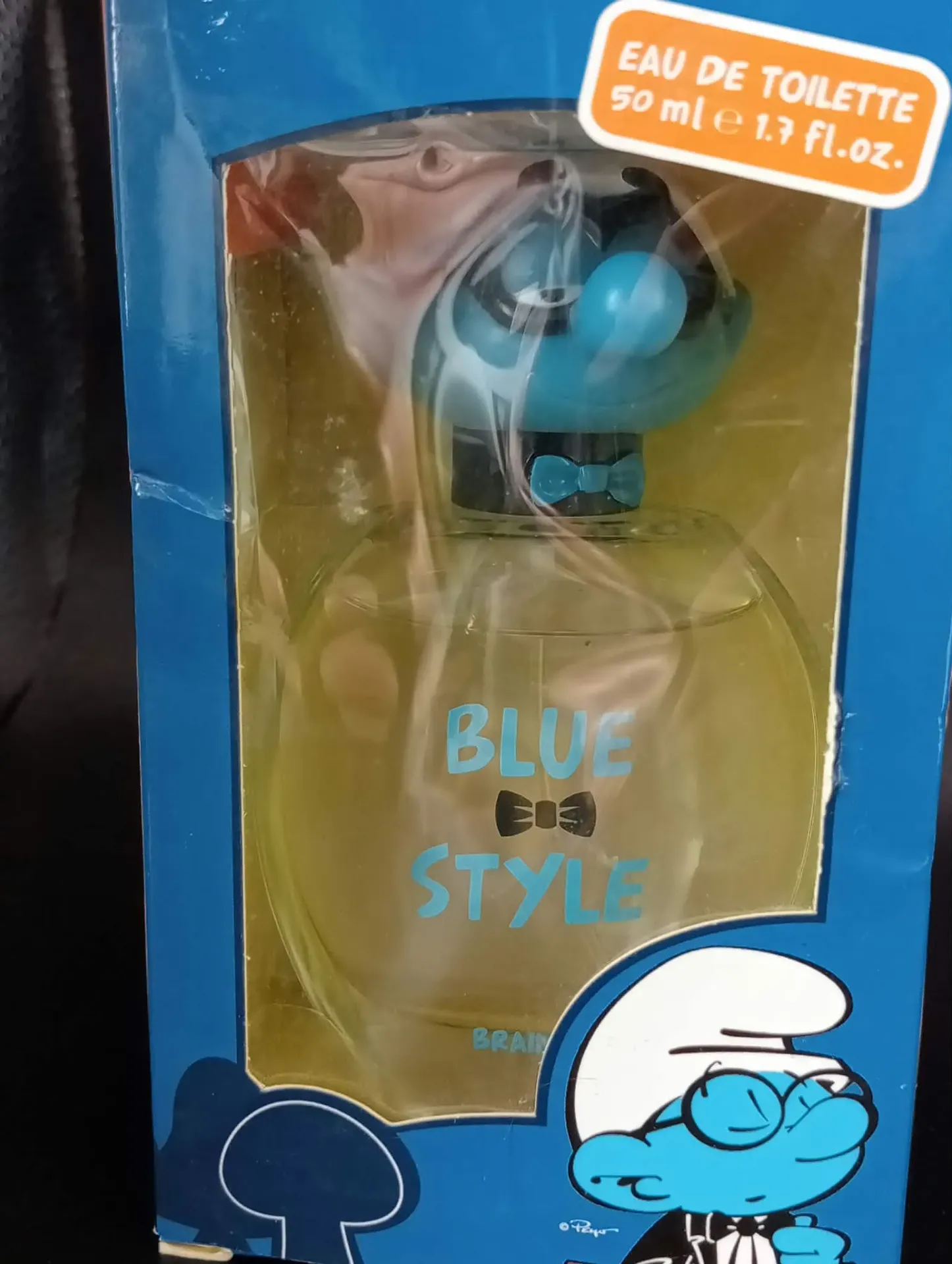 Eau de Toilette The Smurfs Blue Style Brainy 50 ml avec Boîte