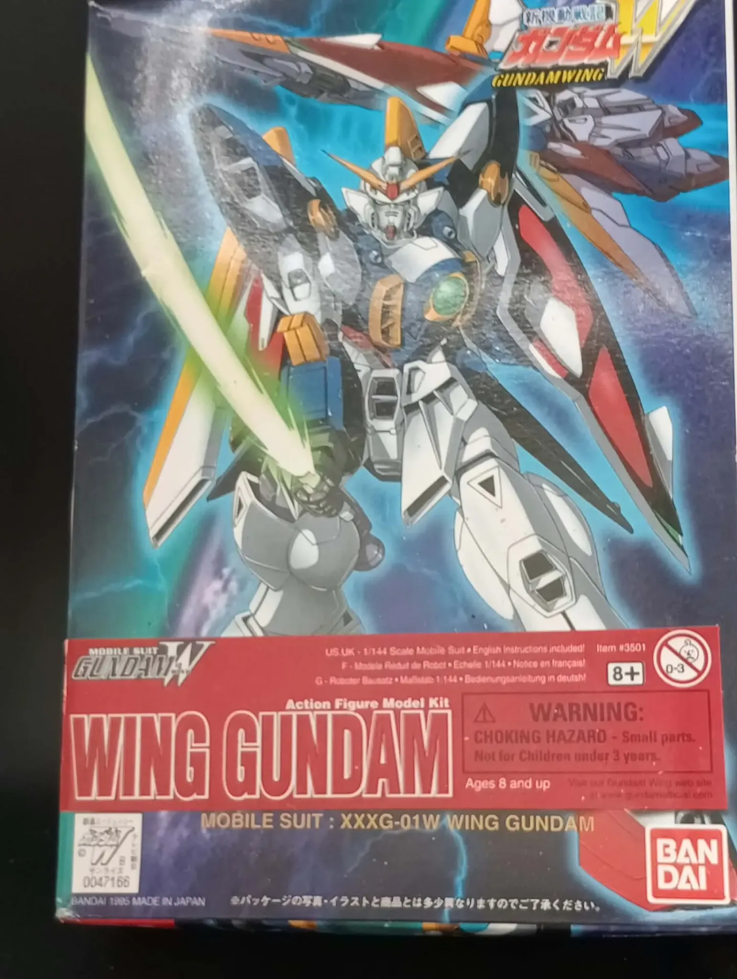 Wing Gundam 1/144 Bandai 1995 Incompleet Restauratieproject met Doos
