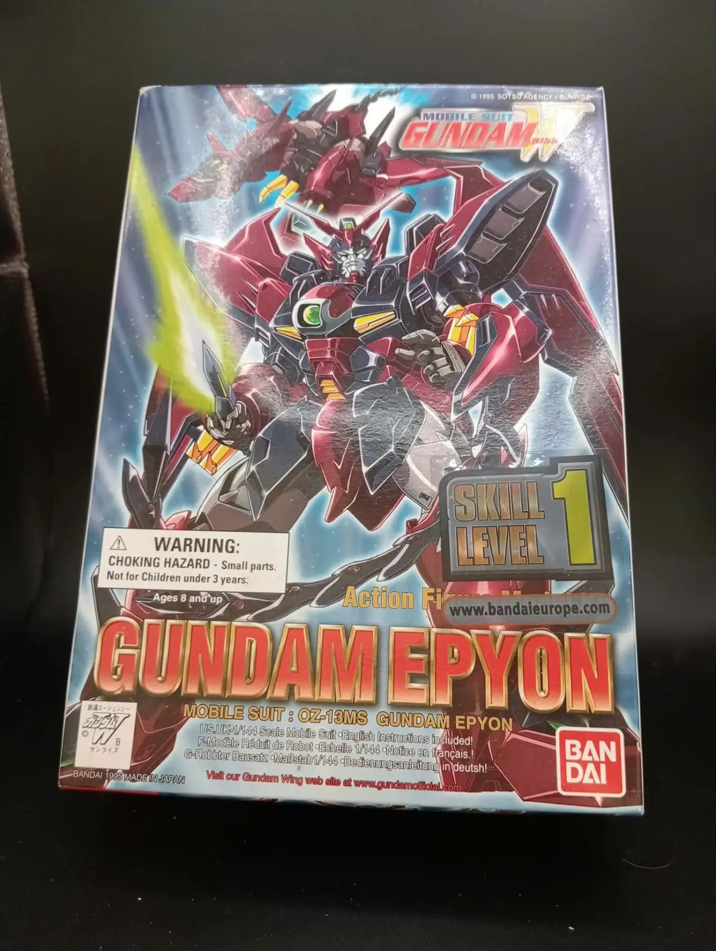 Figurine Gundam Wing Epyon 1/144 Bandai 1995 Montée Complète avec Boîte