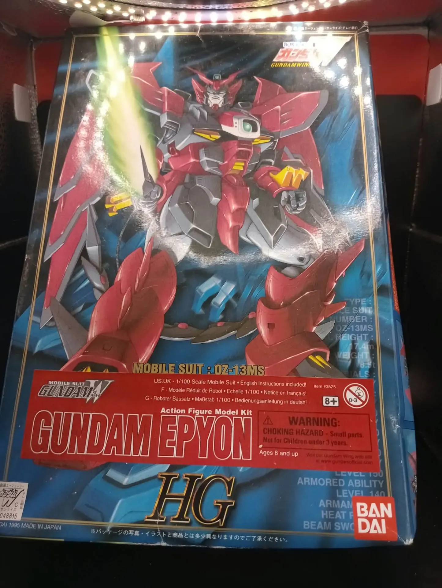 Gundam Epyon 1/100 HG Bandai 1995 Vintage Monté avec Boîte