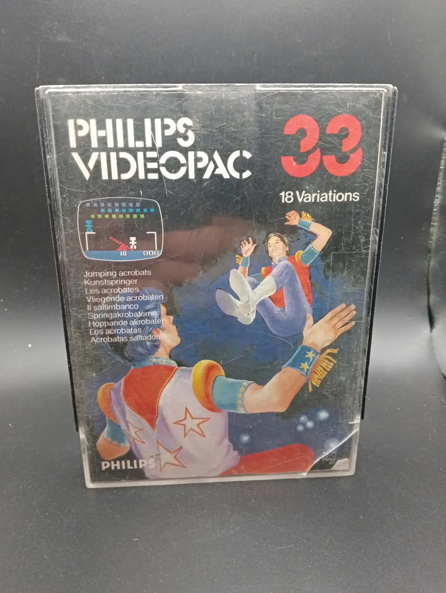 Philips Videopac 33 Acrobatas Saltadores 1981 com Caixa Não Testado