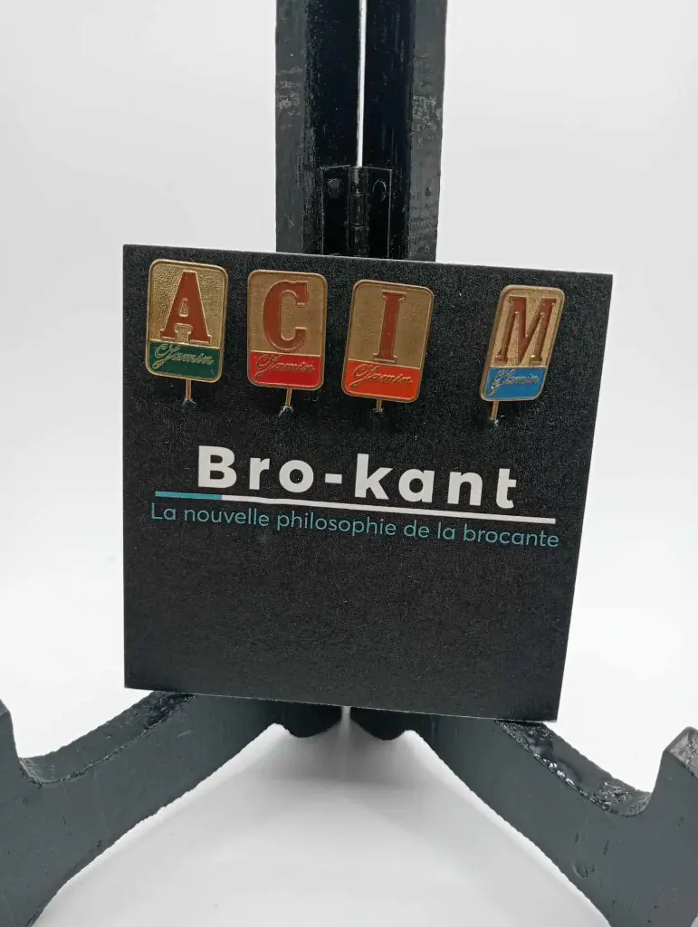 Lot de 4 épinglettes C Jamin ( années 60-70 ) 