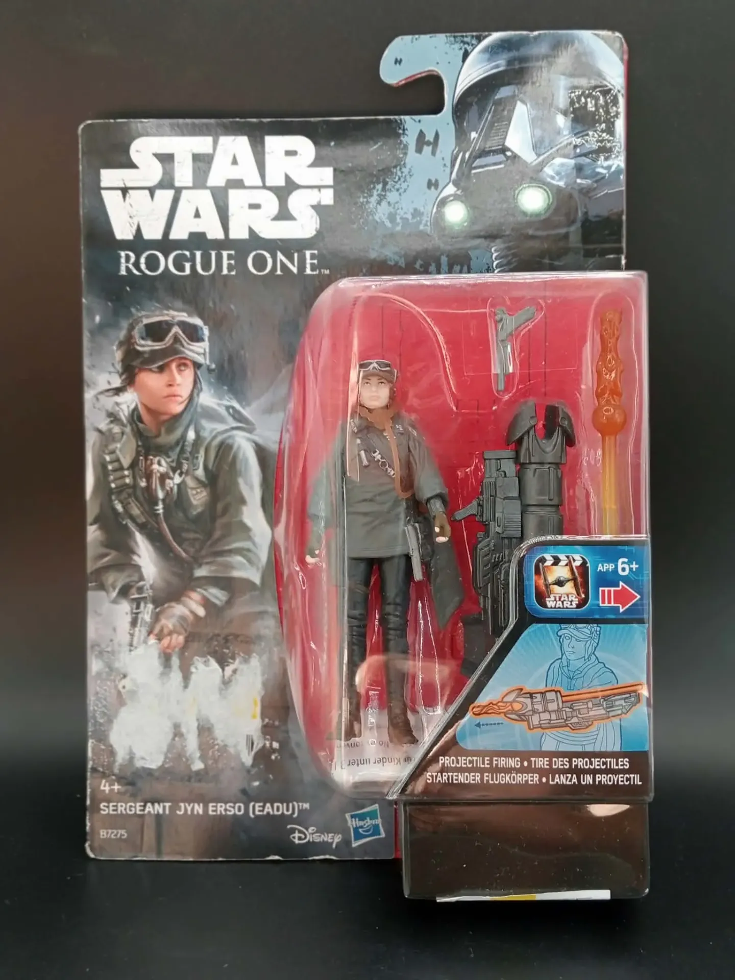 Figurine Sergeant Jyn Erso Eadu Hasbro B7275 Star Wars Rogue One 2016 Neuve sous Blister