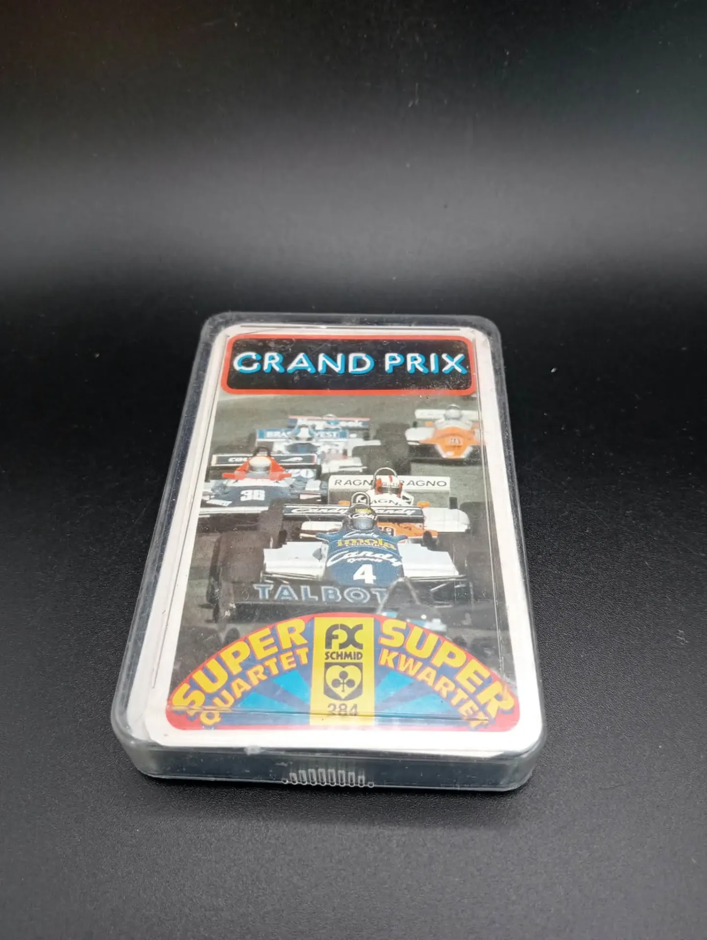 Juego de Cartas Grand Prix Super Quartet FX Schmid 284 Coches de Carreras Vintage