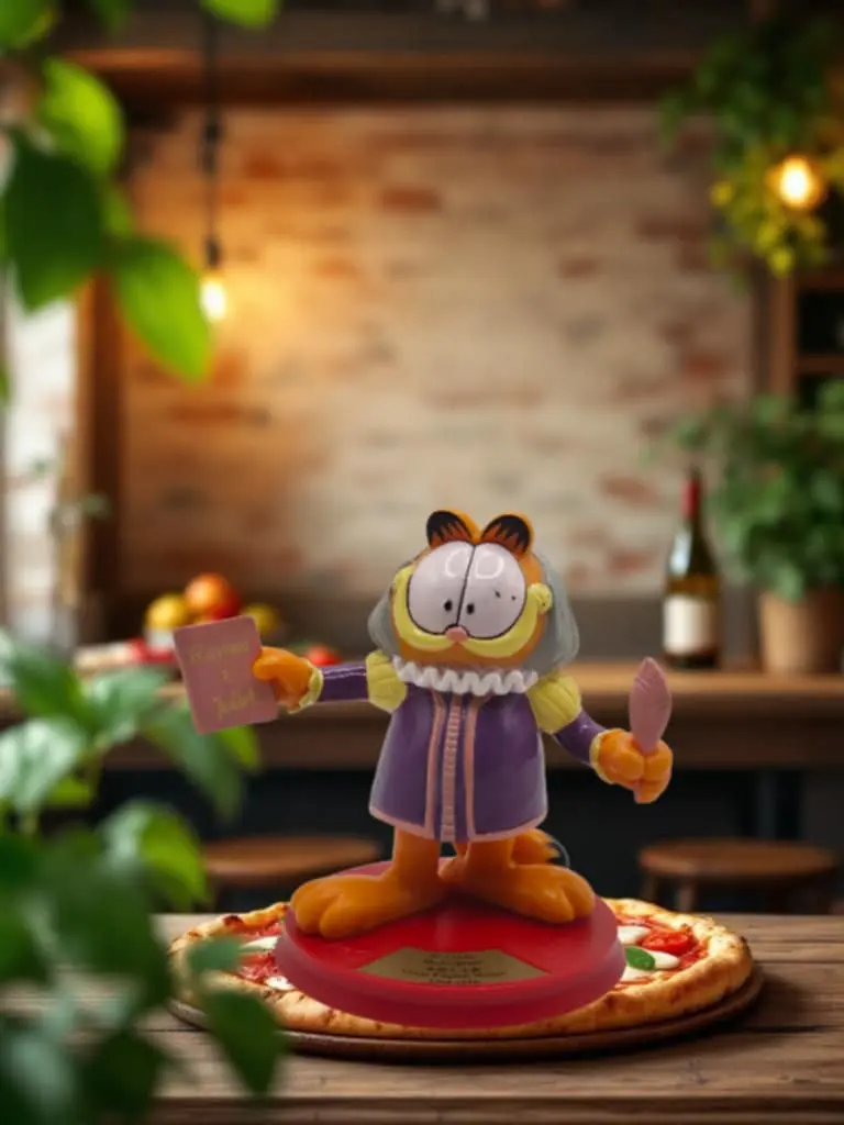 Garfield Figurine “Shakespeare – Great English Writer” – 10 cm