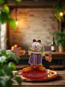Garfield‑Figur „Shakespeare – Great English Writer“ – 10 cm