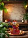 Figurine Garfield - Pierre de Coubertin